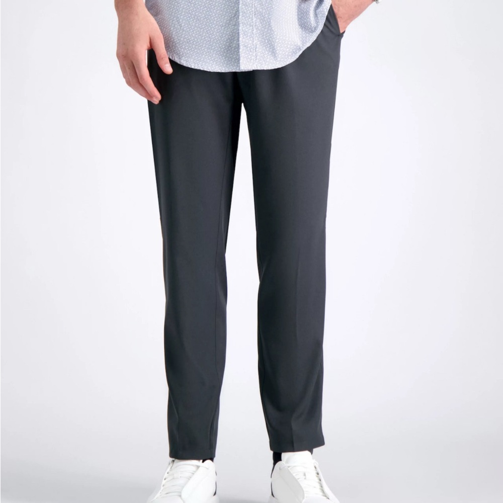 Haggar Men's Gray Slim Fit Dress Pants